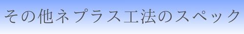 その他ネプラス工法のスペック